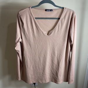 Long sleeve tan top
